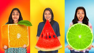 GEOMETRIC SHAPE FOOD CHALLENGE 🤩 | EXTREME FUNNY FOOD CHALLENGE | PULLOTHI