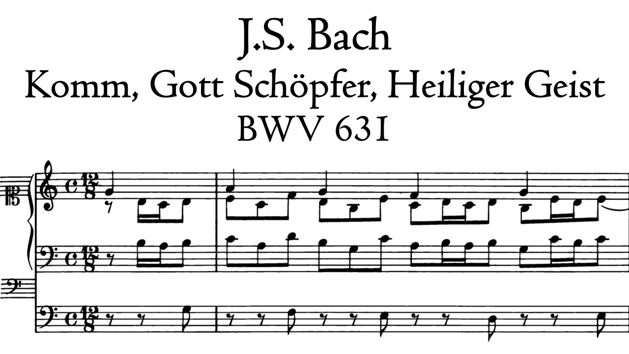 Bach - Komm, Gott Schöpfer, Heiliger Geist, BWV 631 - Riepp, Dreifaltigkeits Organ, Hauptwerk