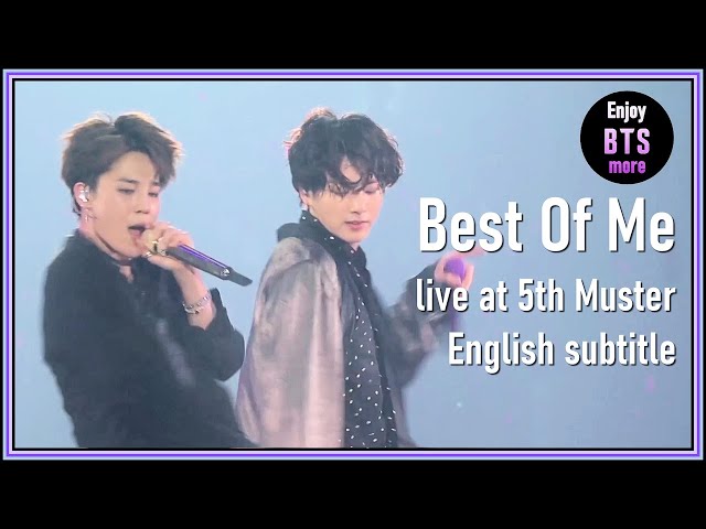 BTS - Best Of Me live at 5th Muster (stage mix) 2019 [ENG SUB] [Full HD] class=