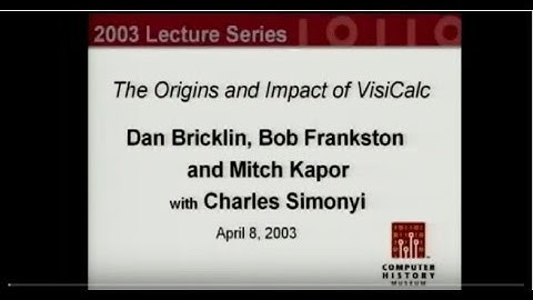 The Origins and Impact of Visicalc