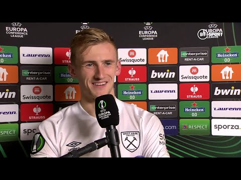 "playing alongside declan rice is unbelievable" infectious flynn downes beaming after hammers win