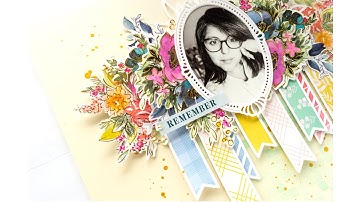 Combining Cut files and Washi Tape in a Scrapbook Layout | Nathalie