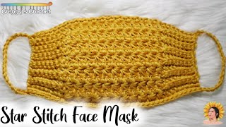 CROCHET 'Star Stitch' Face Mask | Tutorial