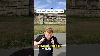 Creating a handshake with a stranger 🤩 #handshake #poland #polska
