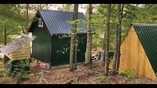 12 x 16 Off Grid Cabin Build - Episode 12 - Let There Be Light