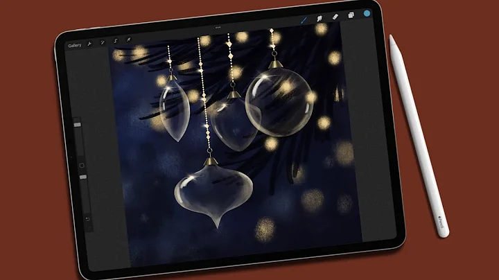 Gorgeous Glass Ornaments in Procreate. Full Lesson