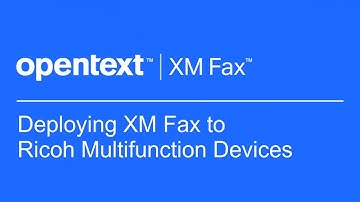 Deploying XM Fax to Ricoh Multifunction Devices | OpenText XM Fax