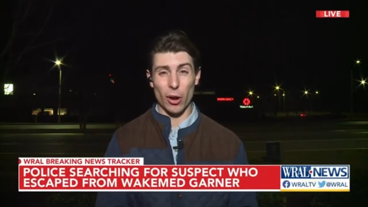 Troopers looking for man who escaped police custody at WakeMed - YouTube