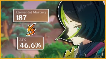 EM vs Attack Comparison on Tighnari | Genshin Impact