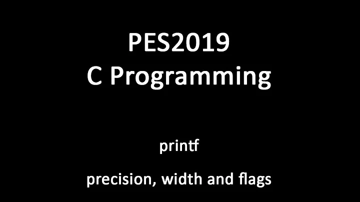 C Programming - printf(precision, width and flags)