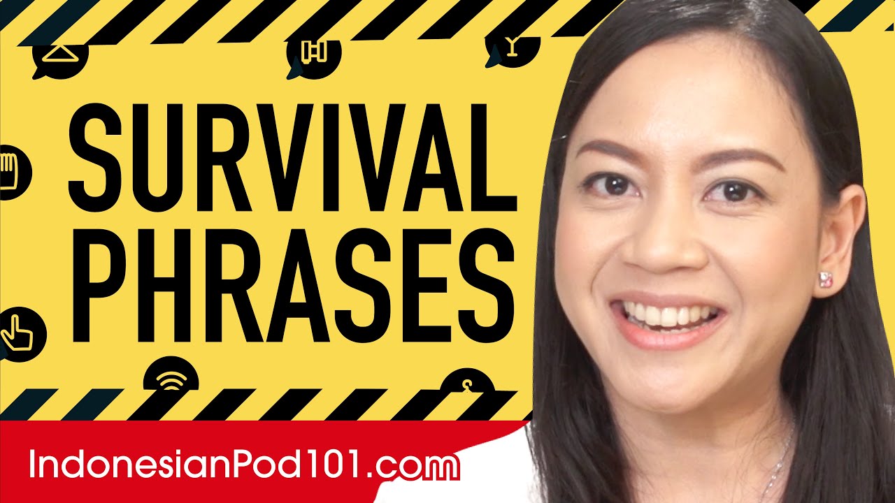 All Survival Phrases You Need in Indonesian! Learn Indonesian in 15 ...