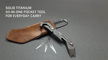 PICHI X2:Most Versatile Titanium EDC Pocket Tool, Compact And Lightweight Design For Everyday Carry