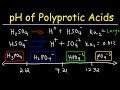 Polyprotic Acid Base Equilibria Problems, pH Calculations Given Ka1, Ka2 & Ka3 - Ice Tables