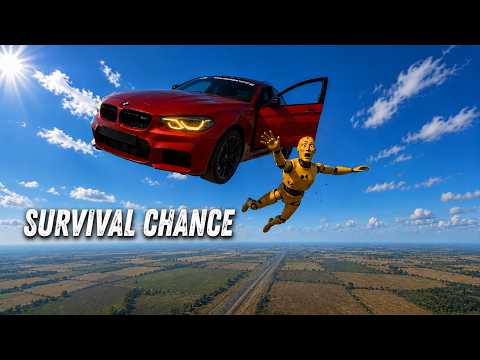 🚀0 to 1000 MPH Instant Acceleration? 😱Survival Experiment (beamNG.drive) #beamngdrive