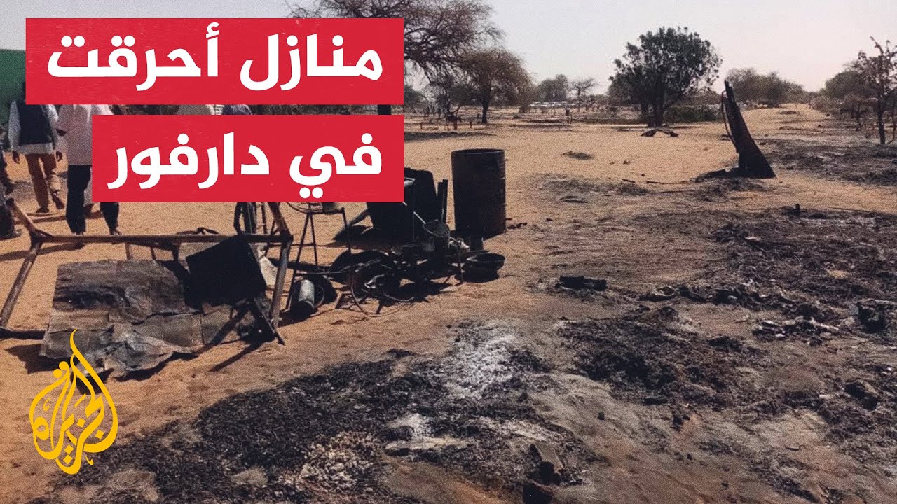 حريق يقضي على عشرات المنازل بمنطقة فتاحة بمحلية اللعيت جار النبي بشمال دارفور