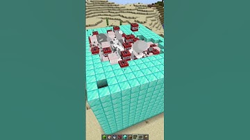 Minecraft crazy diamond bombing !! #shorts