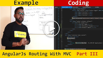 Angular js routing example & coding | convert asp.net mvc routing to angular |Part 3| coding ka kida