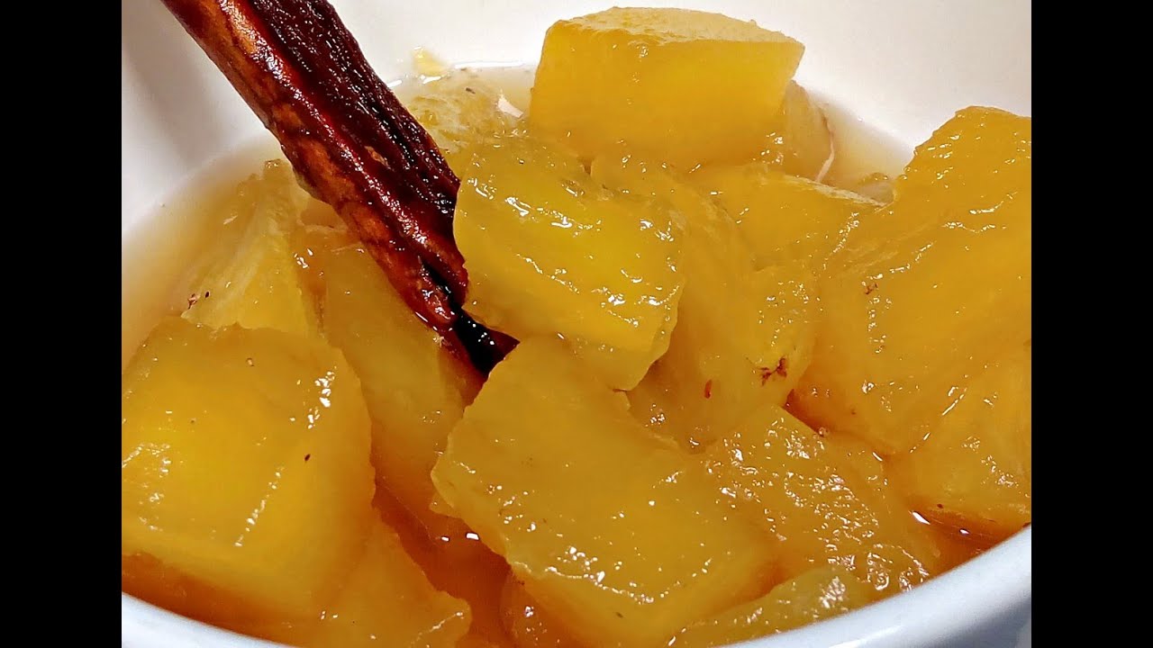Piña en almíbar de canela.- RecetasdeLuzMa - YouTube