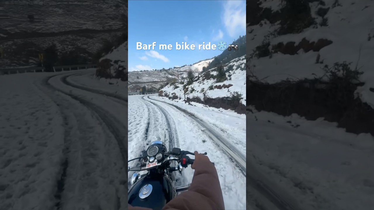 Barf Mein Bike Ride 🔥🏍️❄️ 