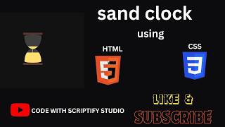 Mind-Blowing  sand clock Animation ⏳ | Pure HTML CSS Magic | No JavaScript Needed 🔥