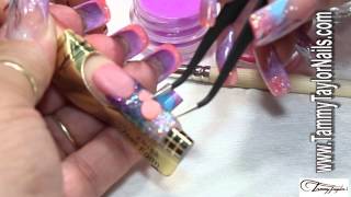 โก Nail Art Design: Aquarium Under Half Moon