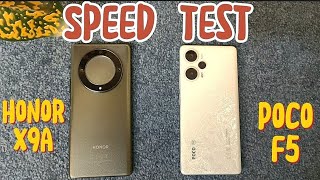 Honor x9a vs Poco f5 | Speed Test