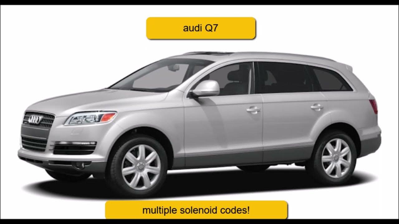 MULTIPLE SHIFT SOLENOID CODES, LIMP MODE ,AUDI Q7, 09D AUTOMATIC