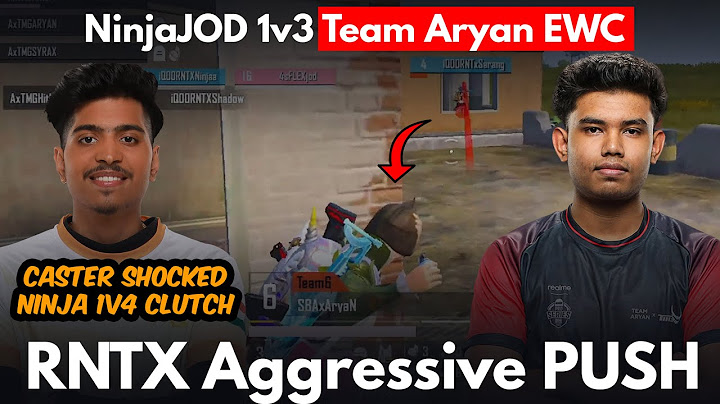 NinjaJOD 1v3 Team Aryan EWC🥵 Caster Shocked by RNTX Aggressive Gameplay | Team Xspark