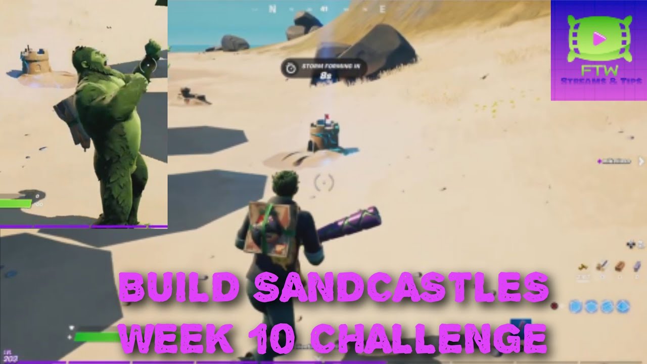 Build Special Sandcastles Locations Fortnite Chapter 2 season 6 Week 10