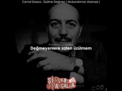 Cemal Süreya - ÜZÜLME DEĞMEZ