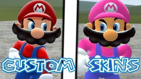 How To Make Custom Mario Skins in GMOD!