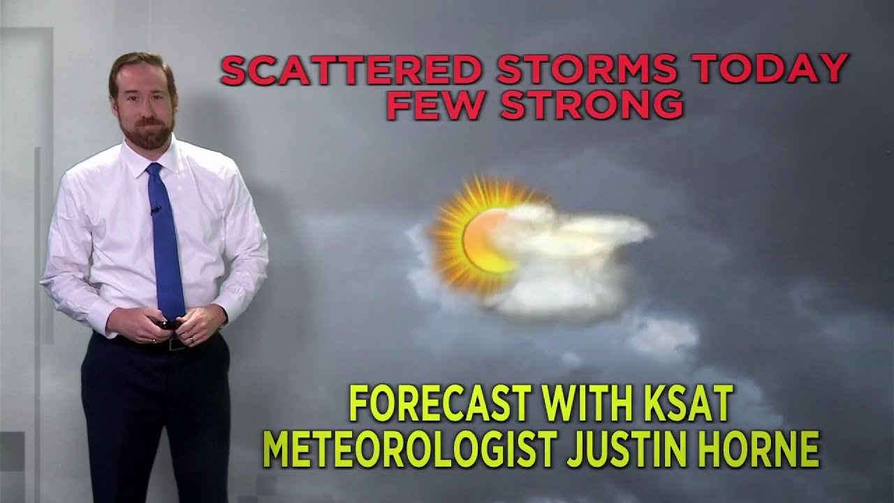 Scattered showers and storms this afternoon and tonight. - YouTube