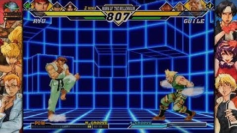Ryu/Bison/Kyo vs Guile/Yamazaki/Evil Ryu: Capcom vs SNK 2
