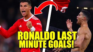 10 Emotional Last Minute Goals by Cristiano Ronaldo! - 4k