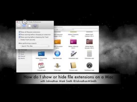 How to show or hide file extensions on a Mac? By Johnathan Smith