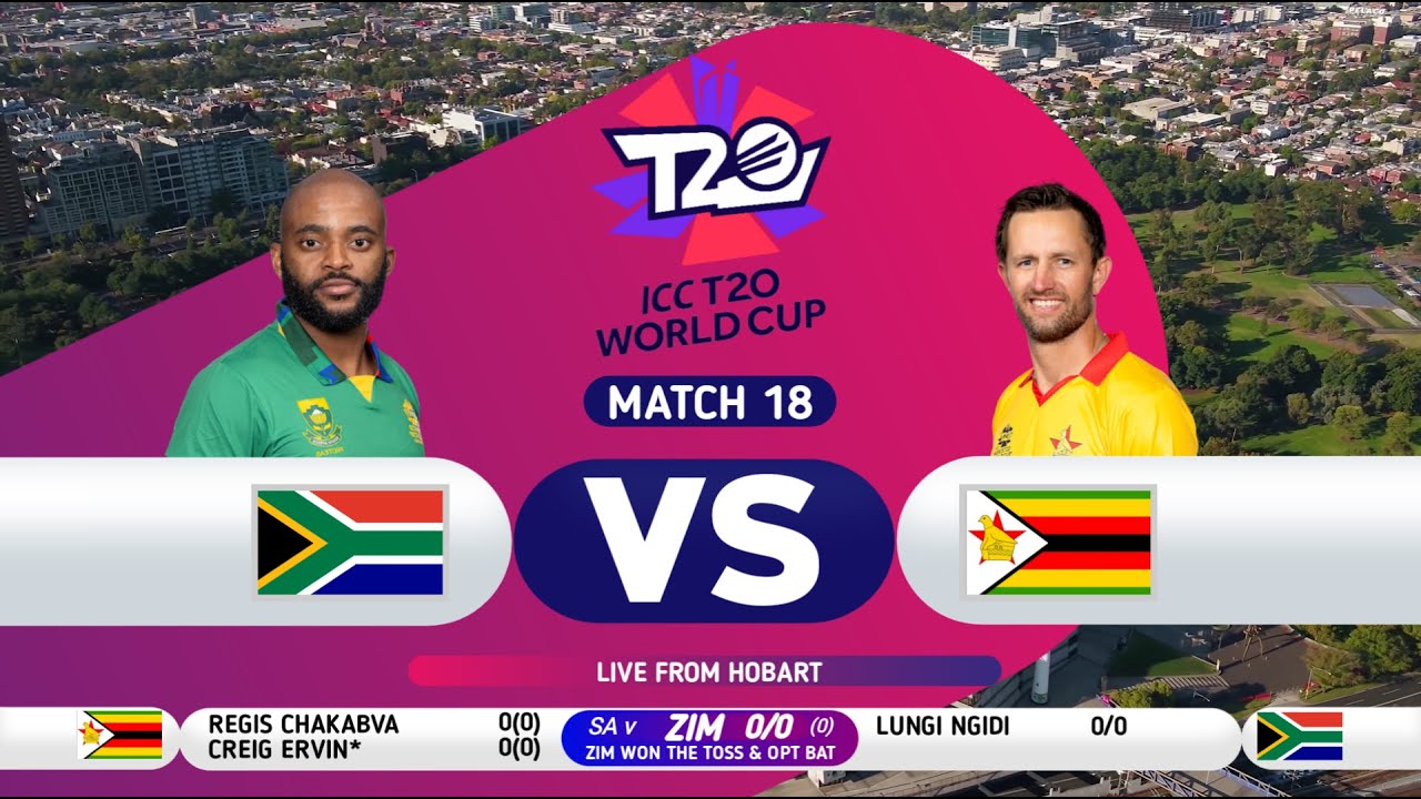 Live South Africa vs Zimbabwe t20 world cup sa vs zim zim vs sa