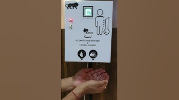 AUTOMATIC TOUCHLESS TEMPERATURE MEASURING & HAND SANITIZER MACHINE ( THERMAL SCREENING & SANITIZER )