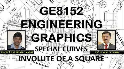GE8152 – ENGINEERING GRAPHICS | INVOLUTE OF A SQUARE | ANNA UNIVERSITY R-2017 |