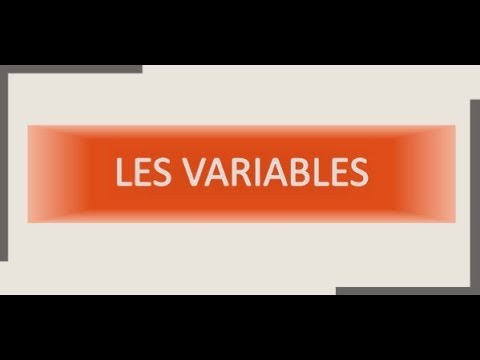 Langage python : les variables