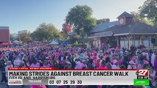 Making Strides Against Breast Cancer walk held at City Island