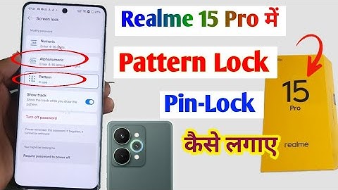 Realme 15 pro pattern, pin & password lock kaise lagaye/How to lock setting In realme 15 pro 5g 