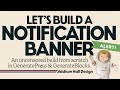 Build a notification banner from scratch in GeneratePress and GenerateBlocks