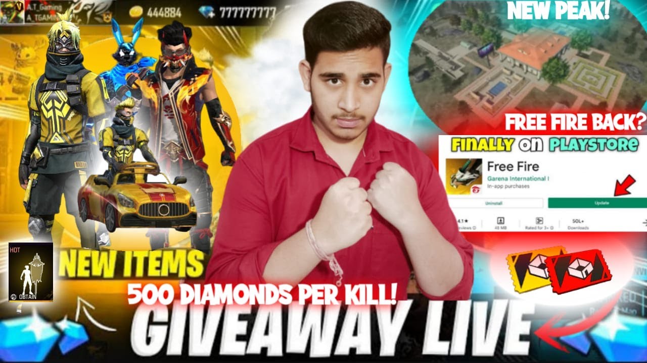 FREE FIRE REDEEM CODE GIVEAWAY // DIAMOND GIVEAWAY// FREE FIRE LIVE  #totalgaming #freefirelive 