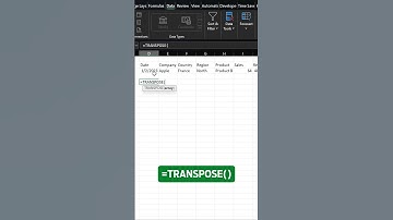 Excel Transpose Function #excel #exceltips #excelskills #excelhack #learnexcel #excelforbeginners