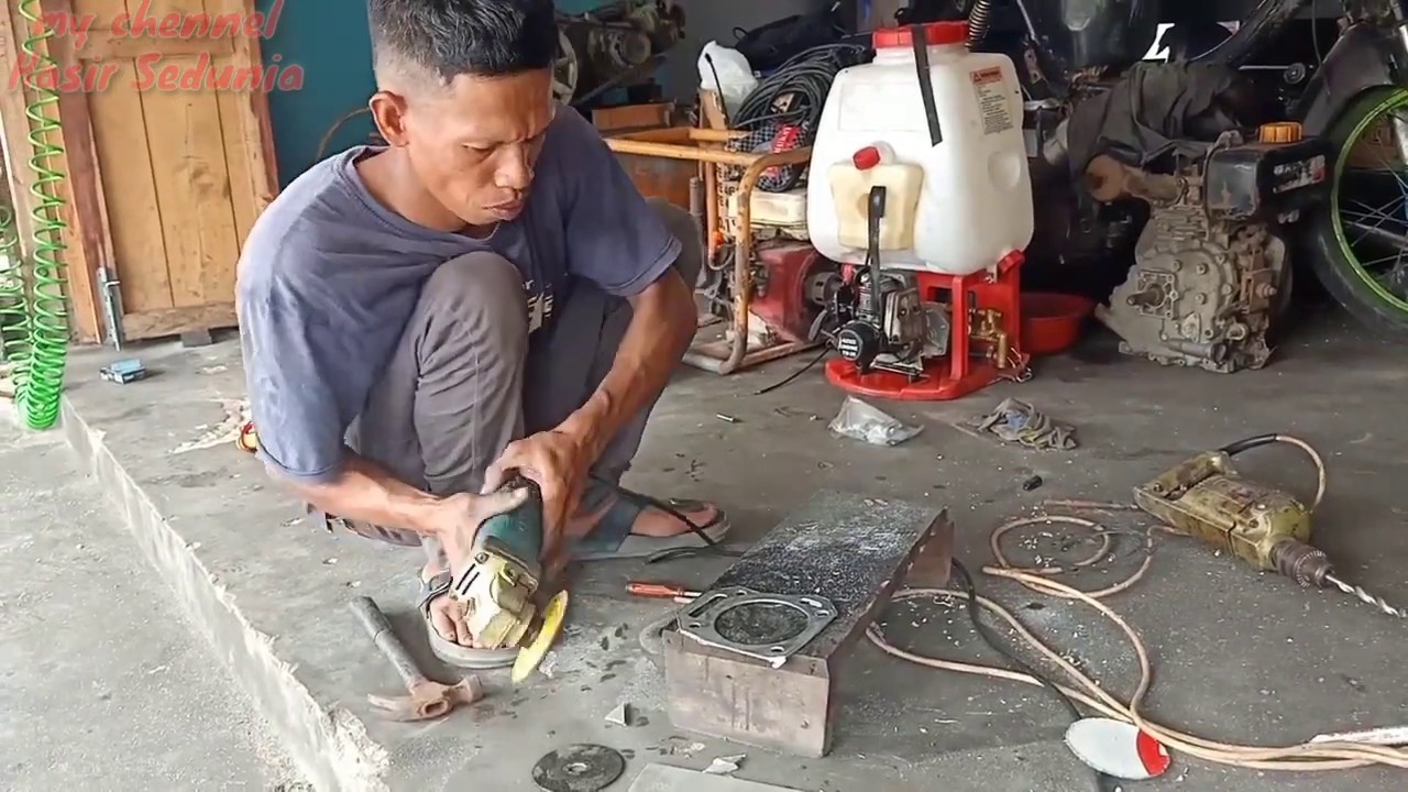  Membuat  paking Cop Mesin  GX 390 490 Dari  Aluminium YouTube