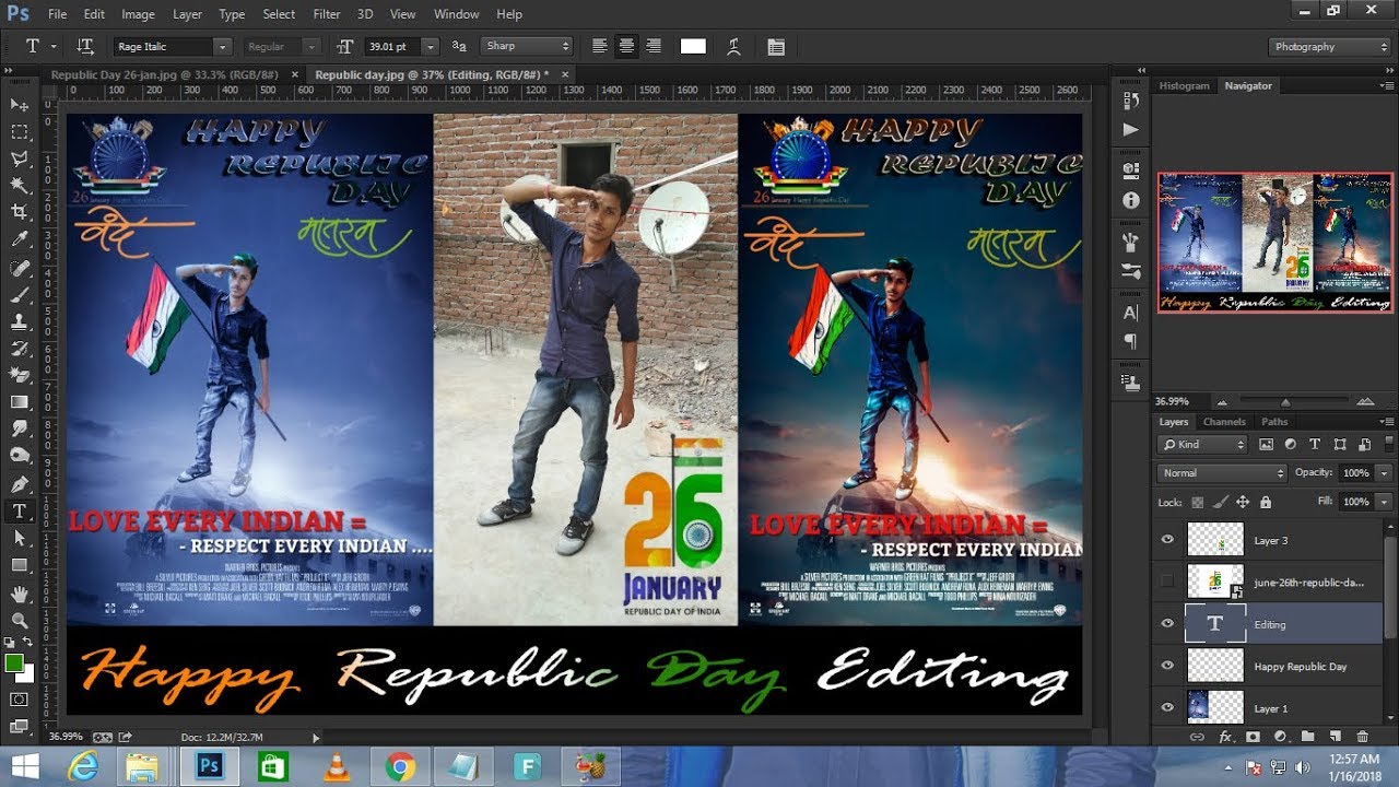 15 August Independence day special awesome photo editing Photoshop Tutorial