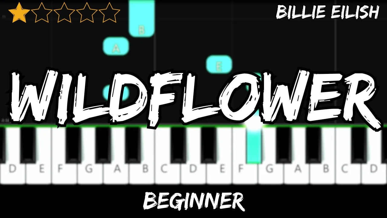 billie-eilish-wildflower-easy-beginner-piano-tutorial-for-1-hand