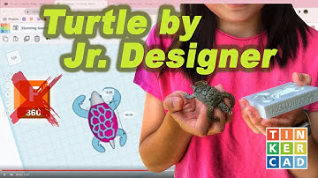 Making Soft Plastic Turtle Lure Using Tinkercad and 3D Printer - featuring Jr. Designer
