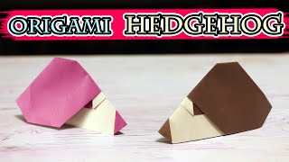Origami hedgehog  Easy How To Make an Origami hedgehog  Paper hedgehog Easy Origami paper hedgehog