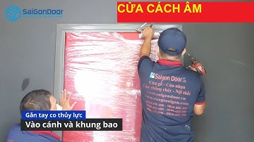 🎀 Gắn cửa gỗ MDF cách âm có bọc da chống ồn, tiêu âm cho phòng Karaoke, phòng thu âm, quán bar
